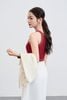 Áo len yếm croptop bo kẻ - V61W24Q012