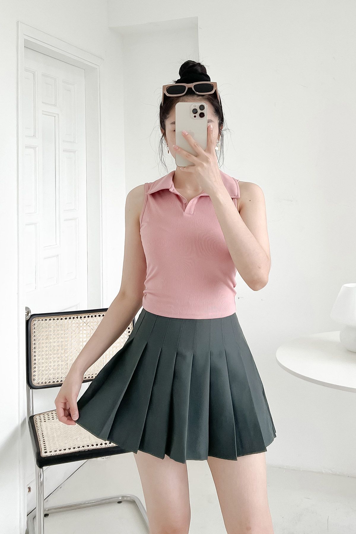 Chân váy xếp ly dễ thương cho bé gái QGB17246  Bé Xinh Shop
