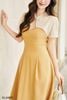 Đầm 2 dây chiết ly cổ tim - V63O23Q009