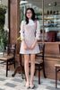 Đầm A dạ tweed tay bồng phối - V63R22T010