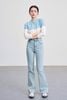 Quần Jean ống loe cạp cao - V64J23Q012