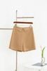 Quần shorts cạp bẻ diễu chỉ - V64S23H002