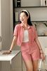 Quần shorts diễu chỉ trang trí - V64S23H004