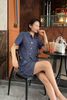 Quần shorts kéo khóa túi chéo - V64S23H005