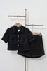 Quần shorts kéo khóa túi chéo - V64S23H005