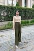 Quần ống rộng chun sườn - V64W21Q001