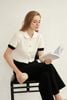 Áo Cardigan Ngắn Tay Phối Cổ - V65C22T027