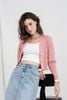 áo len cardigan croptop vai chờm - V65C23T006
