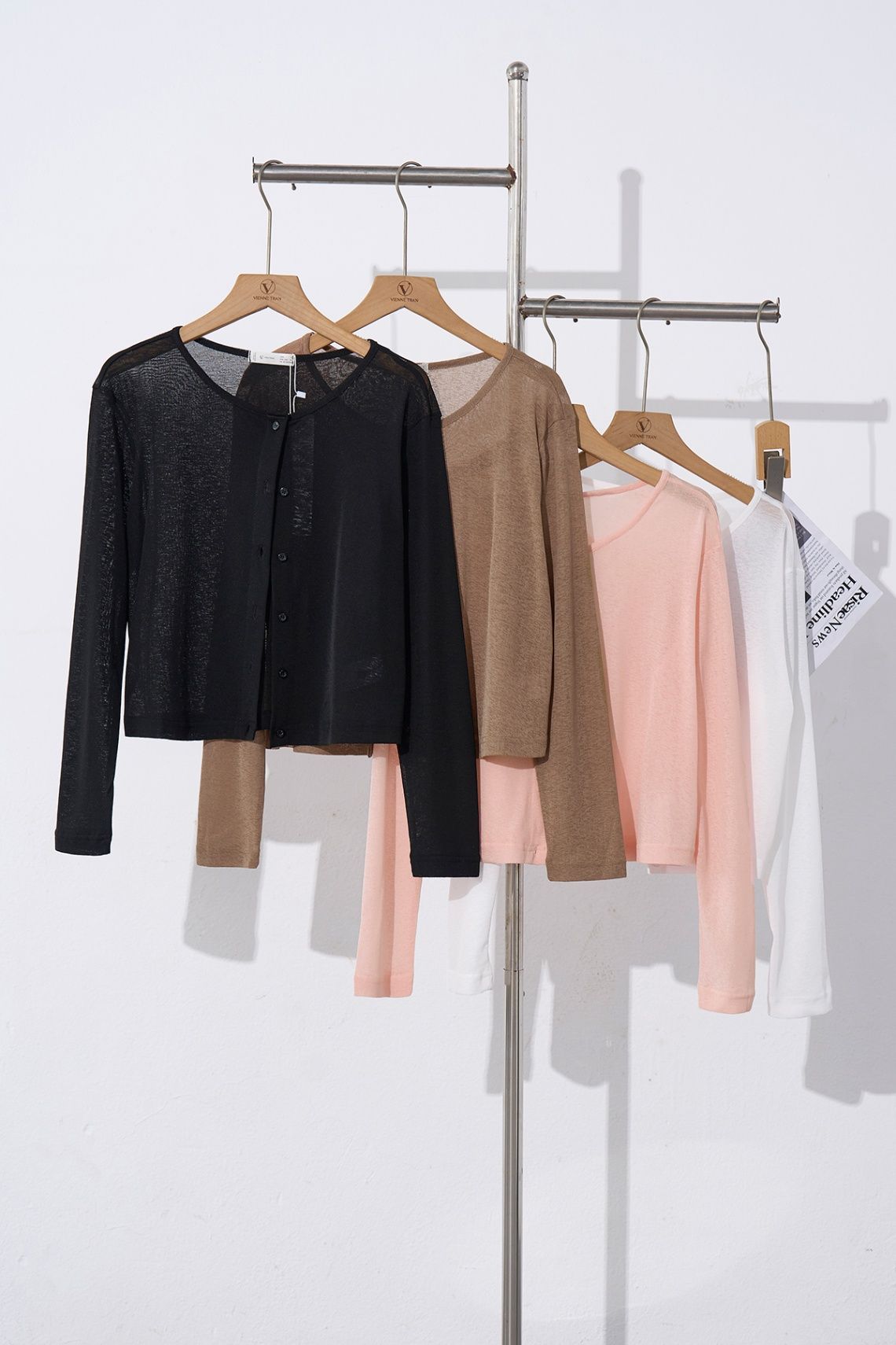 Áo len thun croptop dài tay - V65C24Q010