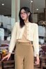 Áo len croptop vặn thừng cài cúc - V65C24T003