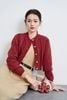 Áo len croptop vặn thừng cài cúc - V65C24T003