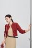 Áo len croptop vặn thừng cài cúc - V65C24T003