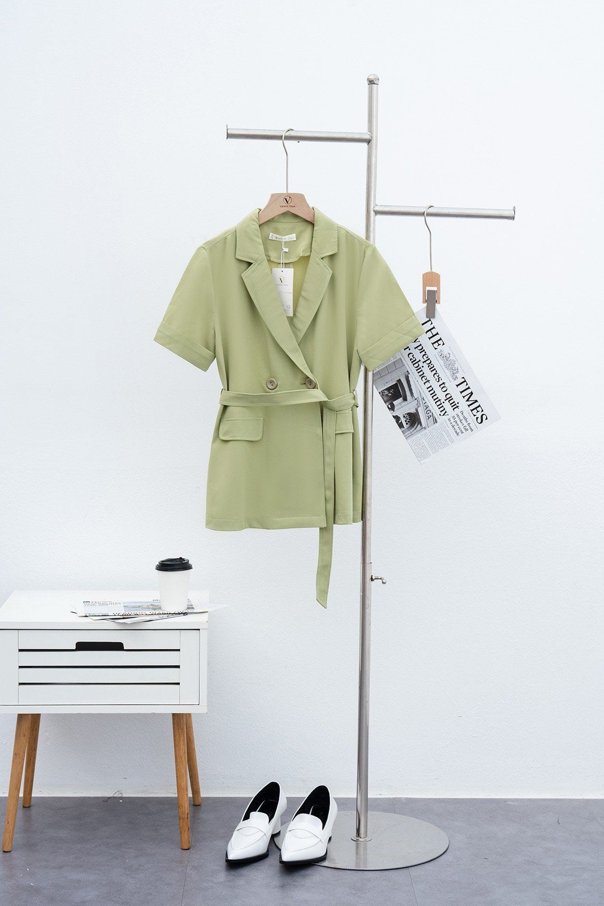 áo đờ mi cổ 2 ve - V65D21H048