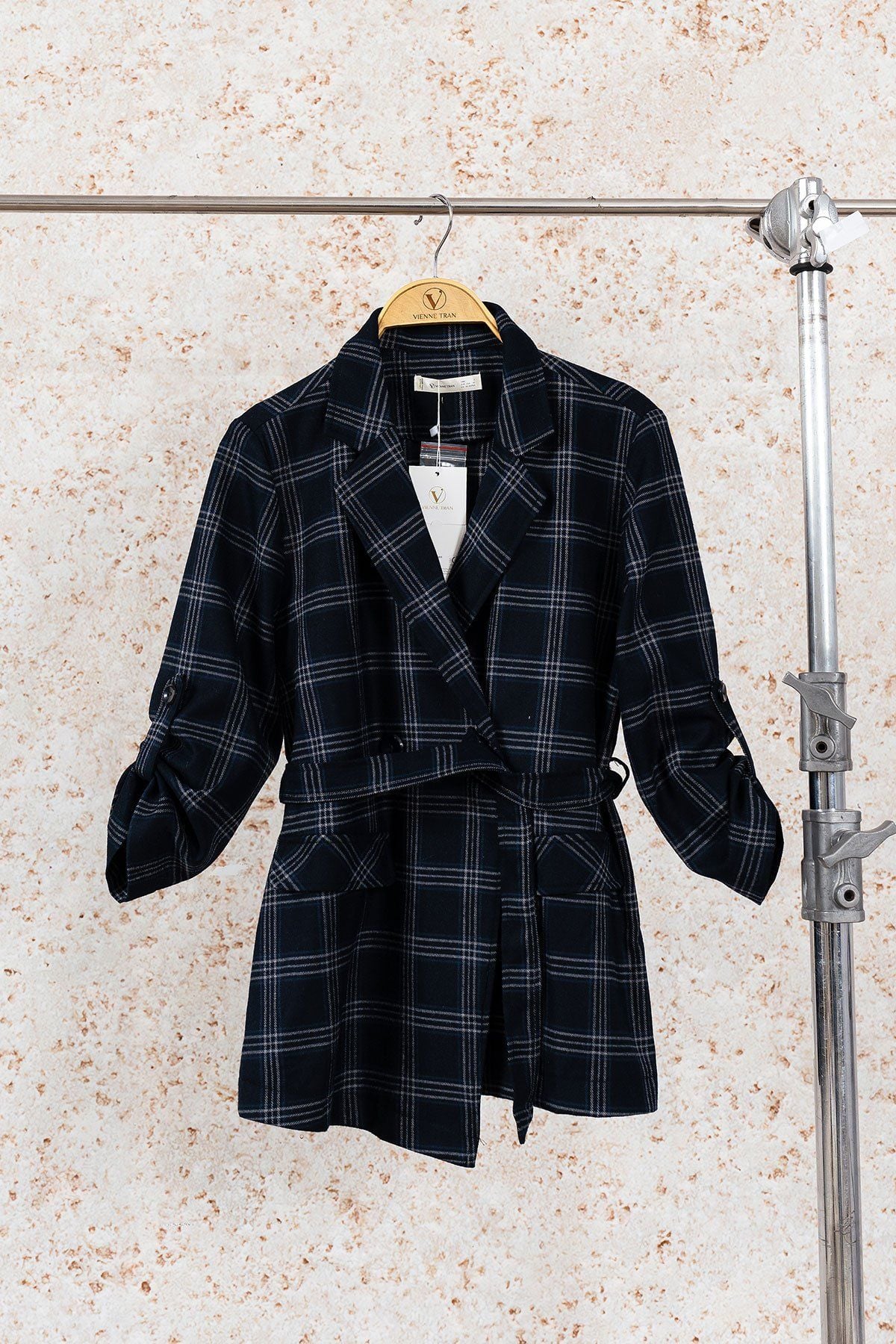 áo khoác đờ mi cổ hai ve - V65D21Q001