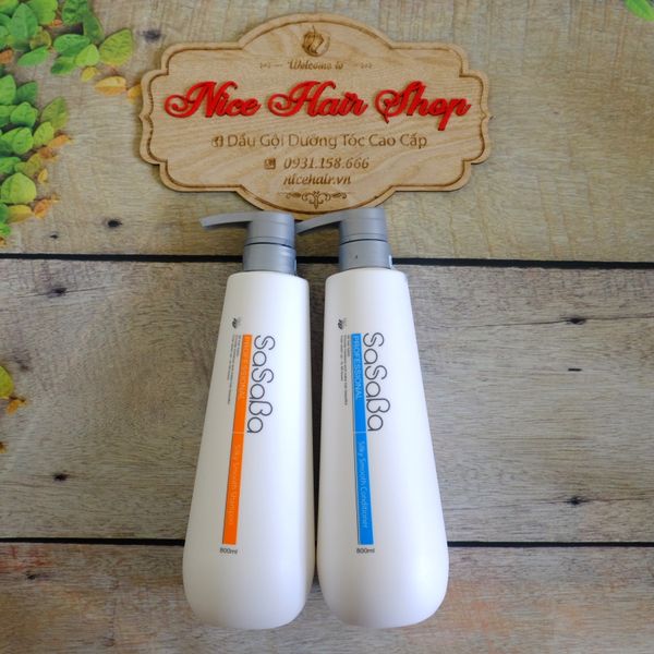 Cặp dầu gội xả Sasaba new chính hãng