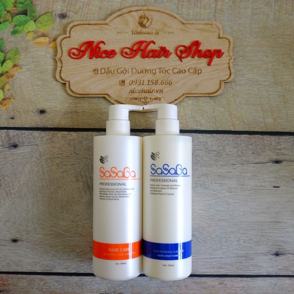 Cặp dầu gội xả Sasaba tròn