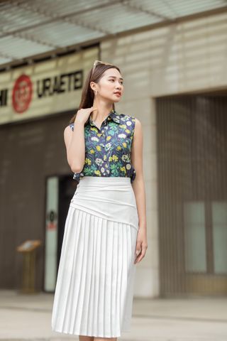  Andrea Skirt - Chân váy dập ly đều 2 cm 