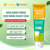  Kem đánh răng Cao cấp cho Răng nướu nhạy cảm - Pearlie White Advanced Sensitive Fluoride 130g 