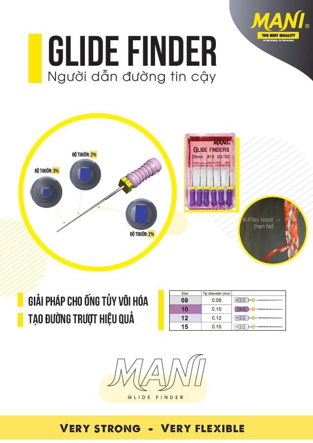  File tạo đường trượt ống tủy hiệu quả Mani Glide Finder 