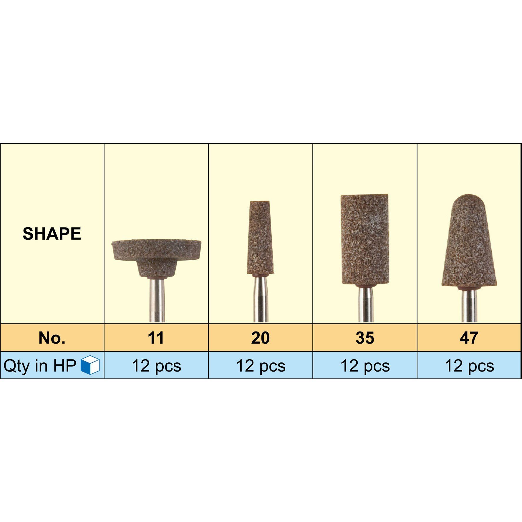  Mũi đánh bóng Alundum Points Mani 