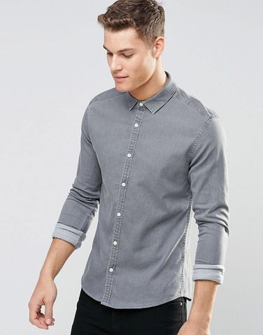 Áo sơ-mi Skinny Denim Shirt