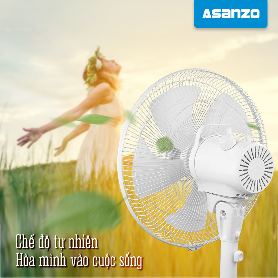 Quạt Đứng Asanzo Có Remote AR520