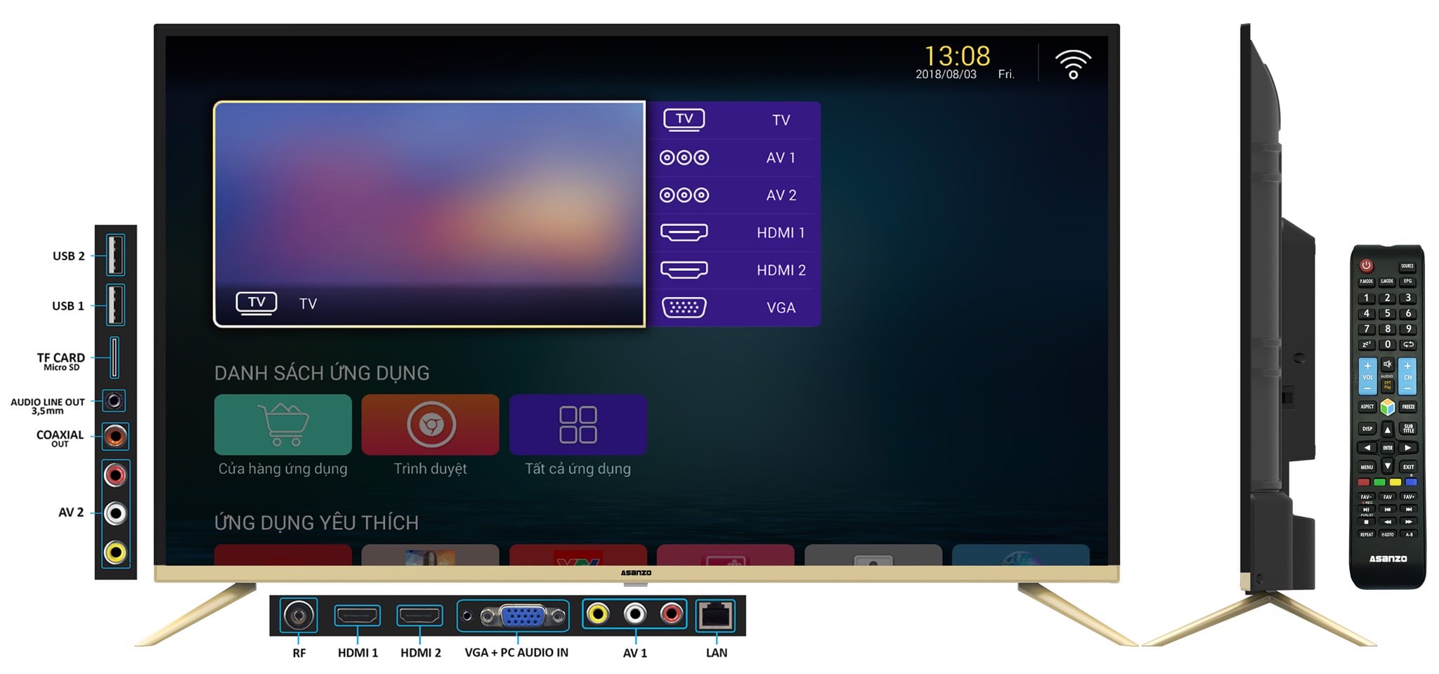 Smart Tivi Asanzo 43AS530 – Asanzo Hà Nội
