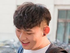 Side-swept Undercut mái vuốt lệch bên V3