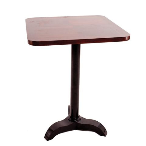 Bàn Cafe Mặt Gỗ Vuông, Chân Trụ Sắt Sơn Tĩnh Điện Fansipan Alto 01 - 55 x 55 x 73cm