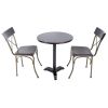 Bàn Cafe Mặt Gỗ Tròn, Chân Trụ Sắt Sơn Tĩnh Điện Fansipan Kite 03 - 64 x 73cm