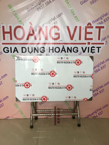 Bàn Inox 201 Mặt Chữ Nhật Thấp - 60 x 100cm (Rộng x Dài)