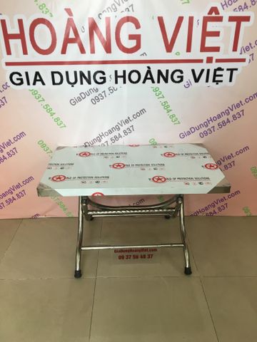 Bàn Inox 201 Mặt Chữ Nhật, Chân Thấp 45cm - 60 x100cm (Rộng x Dài)