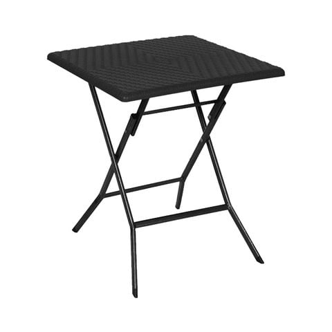 Bàn Xếp Nhựa Giả Mây Mặt Vuông 2764 - 62 x 62 x 73cm