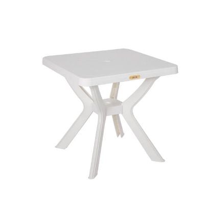 Bàn Nhựa PP Mặt Vuông, Chân Cao - 74 x 74 x 72cm