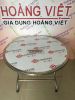 Bàn Inox 201 Mặt Tròn Hwata - 1m2 (Đường Kính)