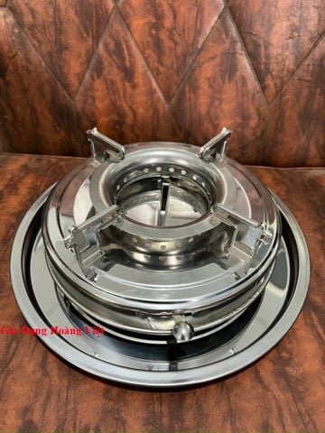 Bếp Cồn Inox Chắn Gió Cao Cấp - 22 x 22 x 10cm