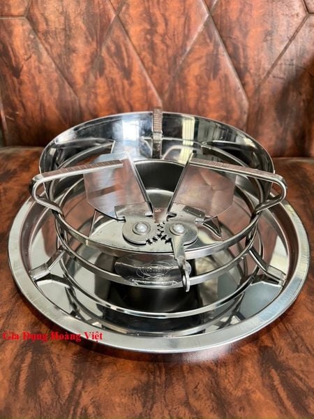Bếp Cồn Inox Cao Cấp, Bếp Cồn Thanh Inox Đặc - 24 x 24 x 10cm