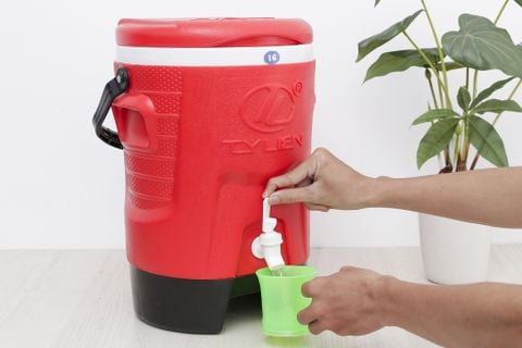 Bình Đá Nhựa Icool 4 Chân Trụ Duy Tân - 10 Lít