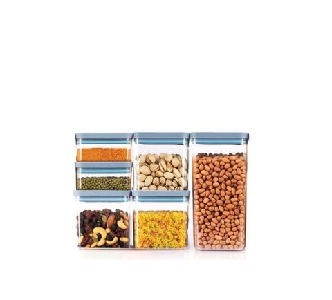 Bộ 6 Hộp Đựng Thực Phẩm Nora - Small Set| Siêu Kín Khí, Bền Đẹp
