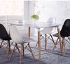 Bộ Bàn Nhựa PP Mặt Chữ Nhật Và 4 Ghế Eames, Chân Gỗ Sồi