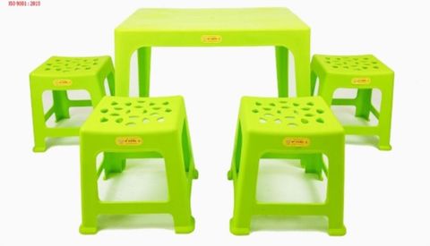 Combo Bàn Ghế Nhựa Trà Chanh Vỉa Hè