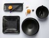 Dĩa Melamine Chữ Nhật Màu Đen Nhám Fataco - 3 Size
