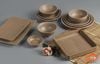 Chén Chấm Melamine 3 Ngăn DV036 Clay Dark Brown Superware - 19 x 8 x 4cm