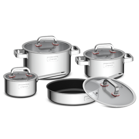 Bộ Nồi Chảo 3 Lớp Liền Đáy Elmich Diamond EL3329 Sang Trọng