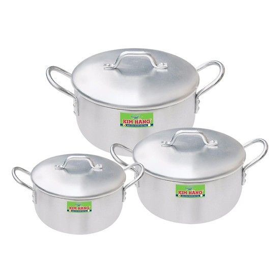 Bộ Nồi Nhôm Kim Hằng Nhật T3 Nhỏ - 3 Size