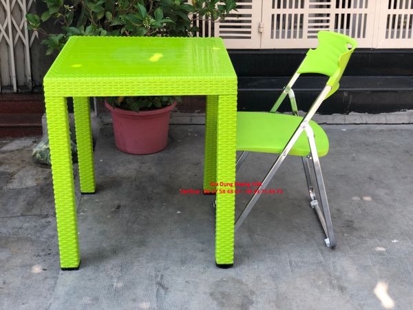 BỘ BÀN NHỰA CAO VÀ 4 GHẾ G39 Xi