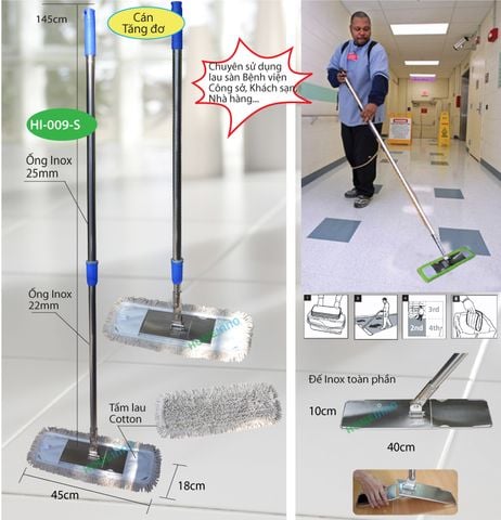 Cây Lau Inox Cotton - 45cm