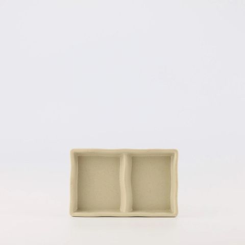 Dĩa Tương Nhám 2 Ngăn DV104 Stone Nhám