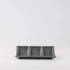 Chén Chấm Melamine 3 Ngăn DV036 Granite Dark Grey Superware - 19 x 8 x 4cm