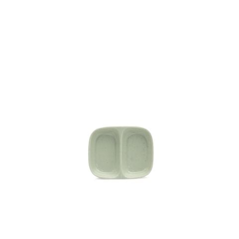 Chén Chấm Melamine 2 Ngăn C101 Cát Xanh - 9,0 x 7,3 x 1,5cm